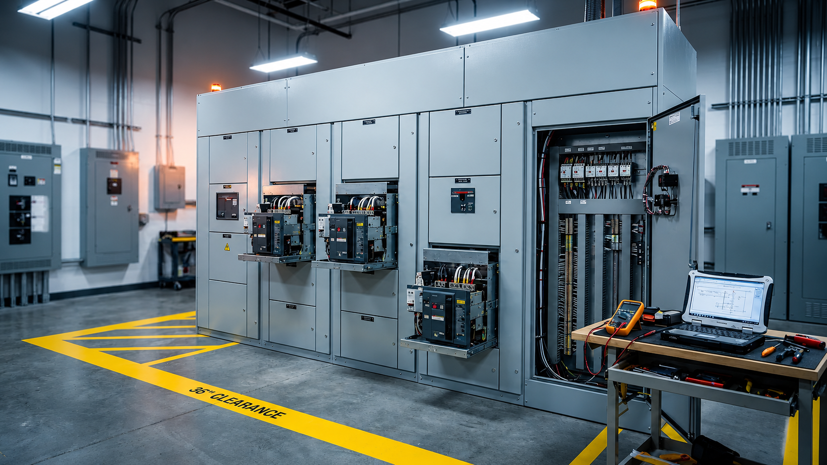 Industrial switchgear testing